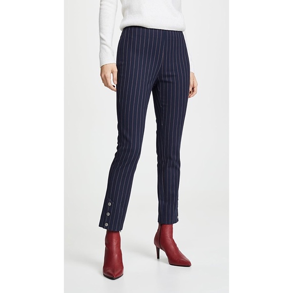 rag & bone Pants - NWT Rag & Bone Simone Snap Pants, Navy Stripe